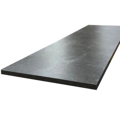 Plan de travail ilot central stratifié HPL ardoise 1600 x 900 x 38 mm