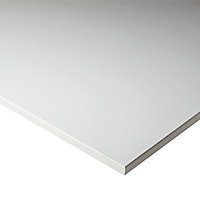 Plan de travail ilôt stratifié blanc Compact 100 x 124 cm ép.12,5 mm (vendu à la pièce)