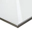 Plan de travail ilôt stratifié effet verre blanc 100 x 124 cm ép.38 mm (vendu à la pièce)
