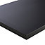 Plan de travail ilôt stratifié noir mat antitrace 100 x 124 cm ép.38 mm (vendu à la pièce)