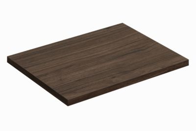 Plan de travail pour meuble de salle de bain TERRA VILLA coloris noyer foncé 60 cm