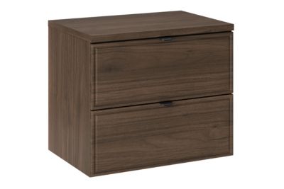 Plan de travail pour meuble de salle de bain TERRA VILLA coloris noyer foncé 60 cm