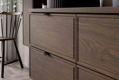 Plan de travail pour meuble de salle de bain TERRA VILLA coloris noyer foncé 60 cm