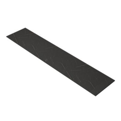 Plan de travail réversible compact 1 face aspect marbre noir / 1 face noir mat L.300 x l.62 x ép.1,2 cm GoodHome Nepeta