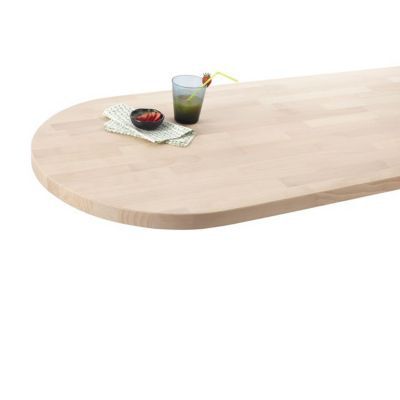 Plan de travail snack bois hêtre 180 x 63 cm ép.38 mm (vendu à la pièce)