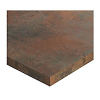 Plan de travail snack stratifié aspect bois Karusti 205 x 40 cm ép.38 mm (vendu à la pièce)