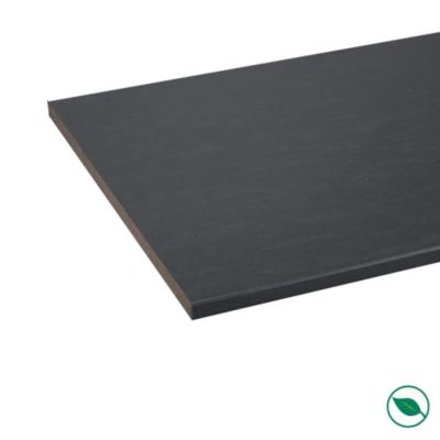 Plan de travail stratifié CPL Marbre noir 2050 x 800 x 29 mm