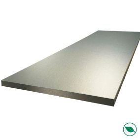 Plan de travail stratifié HPL aluminium 3000 x 650 x 38 mm   - Livraison comprise