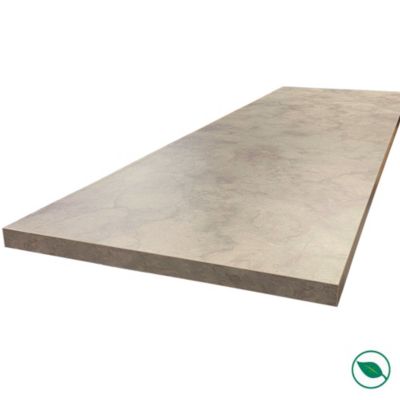 Plan de travail stratifié HPL pierre naturelle 3000 x 650 x 38 mm
