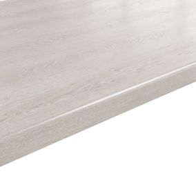 Plan de travail stratifié aspect bois blanc GoodHome Kabsa L.300 x l.62 x Ép.3,8 cm