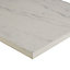 Plan de travail stratifié aspect pierre décor marbre blanc 208 x 65 cm ép.38 mm (vendu à la pièce)