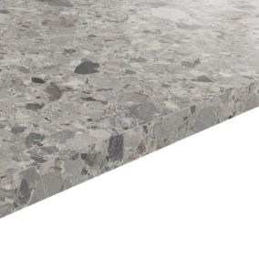 Plan de travail stratifié décor ceppo gris GoodHome Berberis L.300 x Ép.3,8 cm