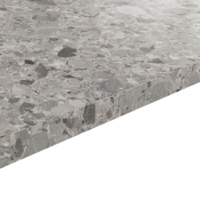 Plan de travail stratifié décor ceppo gris L.300 x ép.3,8 cm GoodHome Berberis