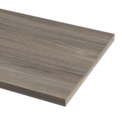 Plan de travail stratifié effet bois grège L.300 x ép.3,8 cm GoodHome Kala