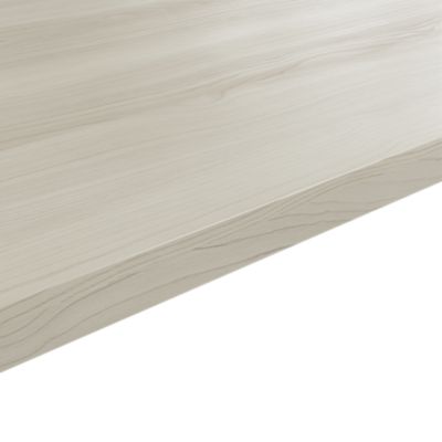 Plan de travail stratifié effet bois pâle L.300 x l.62 x ép.3,8 cm GoodHome Berberis