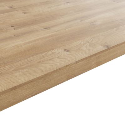 Plan de travail stratifié effet bois rustique Izee L. 246 cm x l. 63,5 cm x Ép. 38 mm