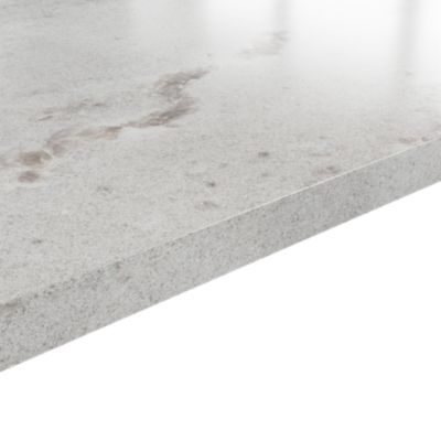 Plan de travail stratifié effet granit clair L.300 x ép.3,8 cm GoodHome Berberis