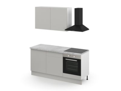 Plan de travail stratifié effet marbre blanc Izee L. 246 cm x l. 63,5 cm x Ép. 38 mm