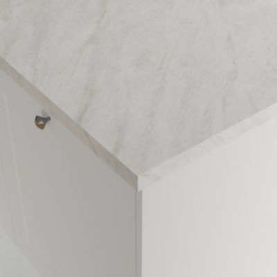 Plan de travail stratifié effet soft quartz L.300 x ép.3,8 cm GoodHome Kala