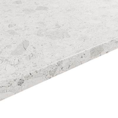 Plan de travail stratifié gris ceppo L.300 x l.62 x ép.3,8 cm GoodHome Berberis
