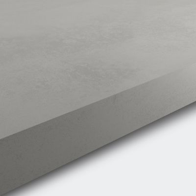 Plan de travail stratifié gris effet béton L.300 x l.62 x ép.3,8 cm, GoodHome Kala
