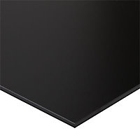 Plan de travail stratifié noir brillant Compact 260 x 65 cm ép.12,5 mm (vendu à la pièce)