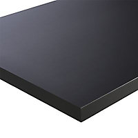 Plan de travail stratifié noir mat anti-trace 208 x 64 cm ép.38 mm (vendu à la pièce)