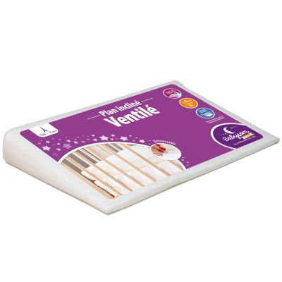 Plan incliné Ventilé - Inclinateur 10 degrés - Limite les Reflux et les Régurgitations - Pour lit bébé 70x140cm - Déhoussable