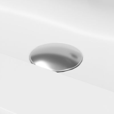 Plan simple vasque en céramique blanc, l.80,6 x H.12,3 x P.45,2 cm, GoodHome levanna