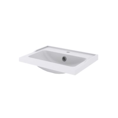 Plan vasque blanc GoodHome Lana 60 cm