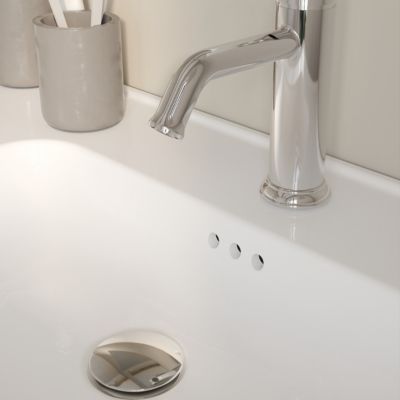Plan vasque double en céramique blanc l.120 cm, GoodHome Endell