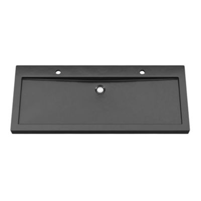 Plan vasque en pierre noir l.120 cm, Cooke & Lewis Harmon