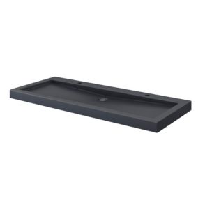 Plan vasque en pierre noire l.120 cm, Cooke & Lewis Harmon