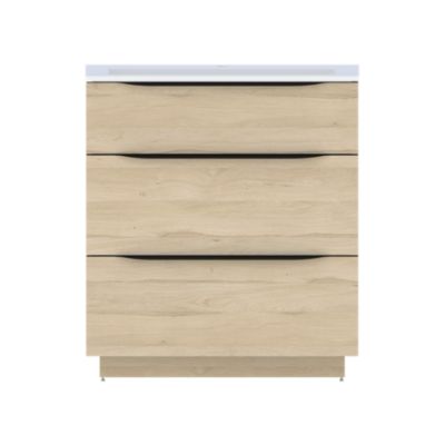 Plan vasque en résine blanc l.80 cm, Pamili