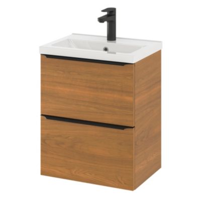 Plan vasque faible profondeur blanc l.50,4 x P.36,3 cm, GoodHome Nira