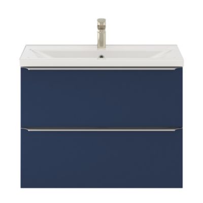 Plan vasque faible profondeur blanc l.80,4 x P.36,3 cm, GoodHome Nira