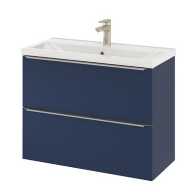 Plan vasque faible profondeur blanc l.80,4 x P.36,3 cm, GoodHome Nira