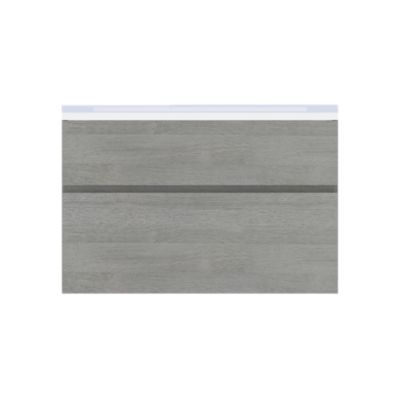 Plan vasque faible profondeur l.90 cm blanc en résine, Calao