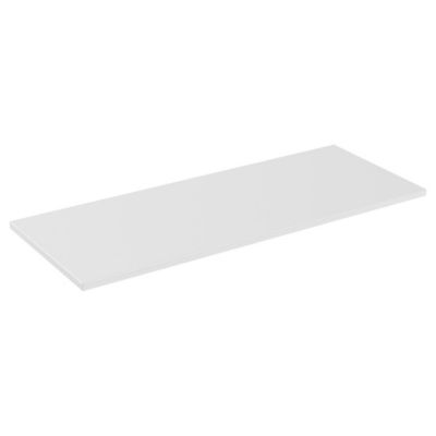 Plan vasque ICON 120 cm  Finition blanc alpin mat  Accessoire meuble sous vasque moderne