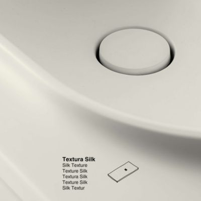 Plan vasque lavabo POALGI résine Wraitom 80x46 cm blanc marfil série Bül
