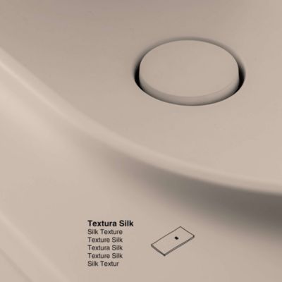 Plan vasque lavabo POALGI résine Wraitom 80x46 cm blanc perle série Bül