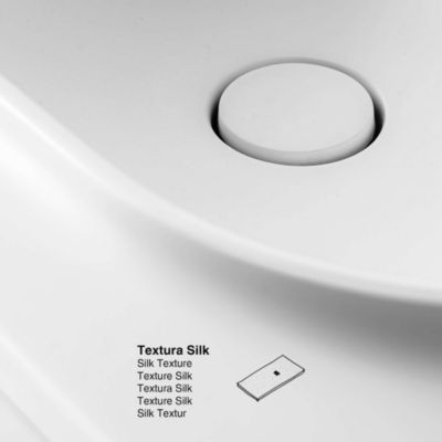 Plan vasque lavabo POALGI résine Wraitom 80x46 cm blanc série Bül