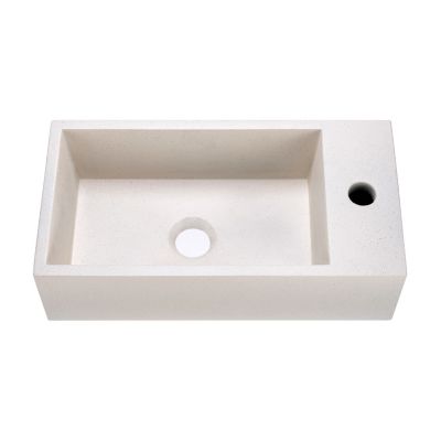 Plan vasque lave-mains béton moucheté, l.44,2 x H.12 x P.23,2 cm, Homesight