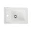 Plan vasque lave-mains blanc GoodHome Lana L. 30,7 x H. 14,2 x P. 30,7 cm