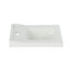 Plan vasque lave-mains blanc GoodHome Lana L. 44,7 x H. 14,2 x P. 30,7 cm