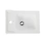 Plan vasque lave-mains blanc GoodHome Lana L. 44,7 x H. 14,2 x P. 30,7 cm