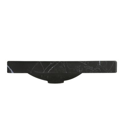 Plan vasque lave-mains en céramique effet marbre noir l.44,2 x H.5 x P.23,2 cm, Homesight