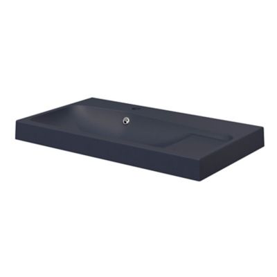 Plan vasque noir GoodHome Mila 80 cm