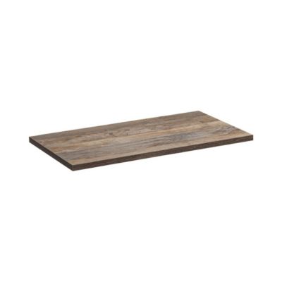 Plan vasque VANTA chene foncé 100 cm  Tablette de salle de bain