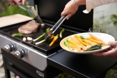Plancha à gaz original 260 duo édition + chariot et couvercle inclus